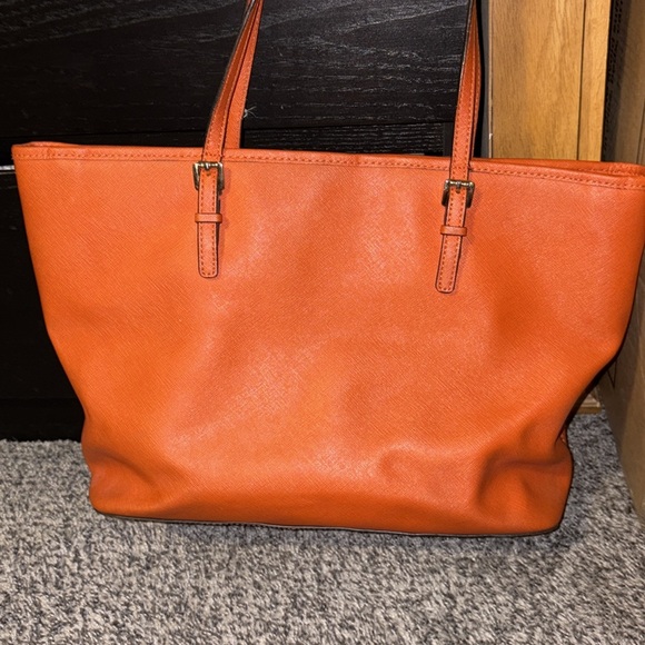 Orange Michael Kors tote purse - Picture 3 of 5